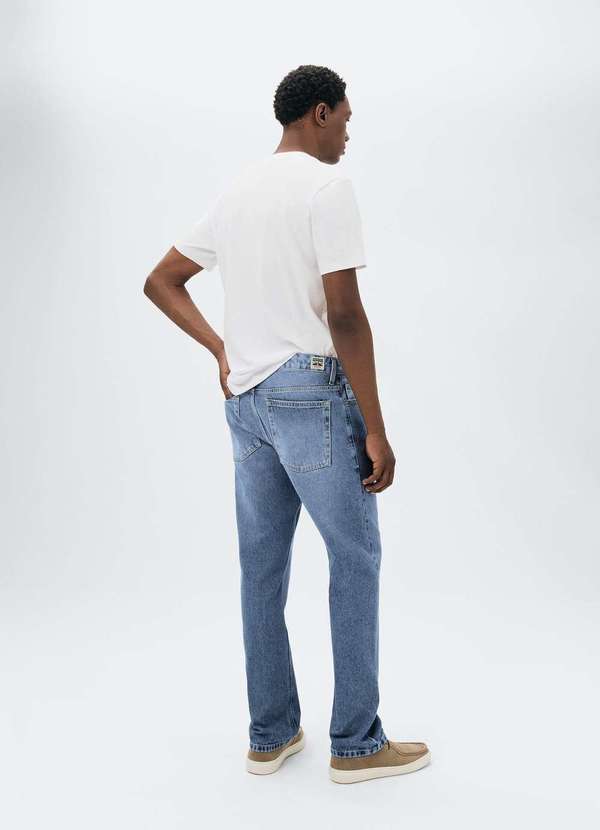 Hering - Calca Masculina Reta em Jeans Azul 3