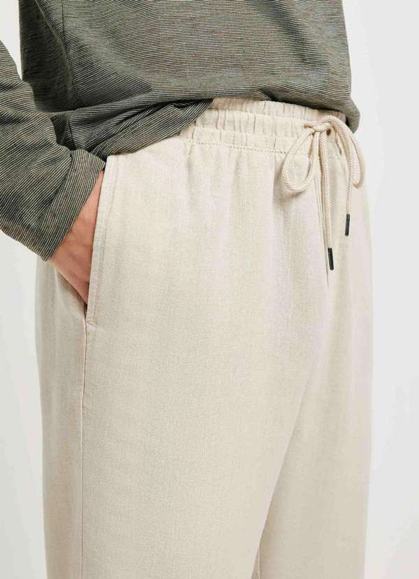 Hering - Calca Masculina Reta em Linho Bege 2