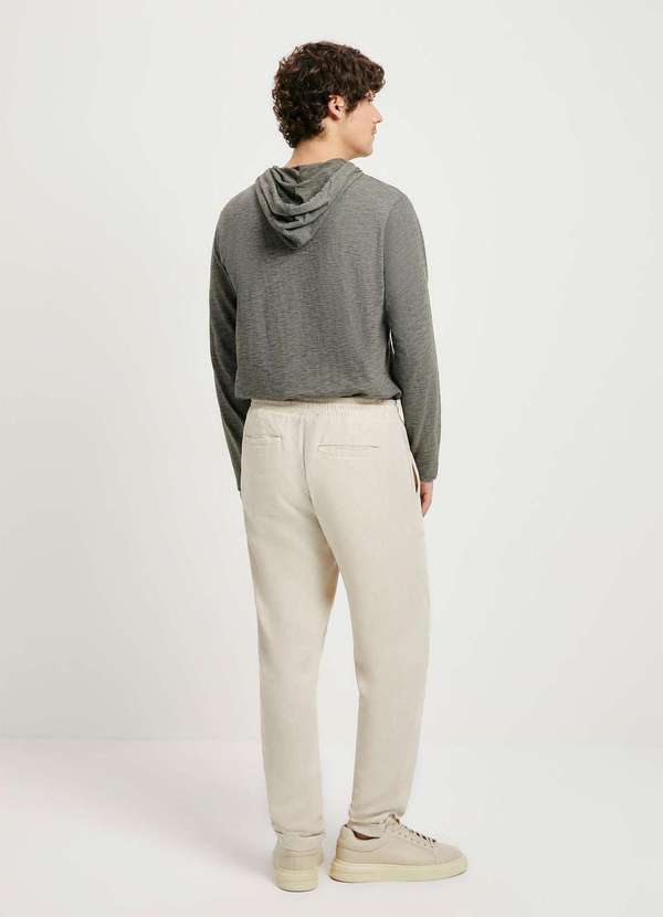 Hering - Calca Masculina Reta em Linho Bege 3