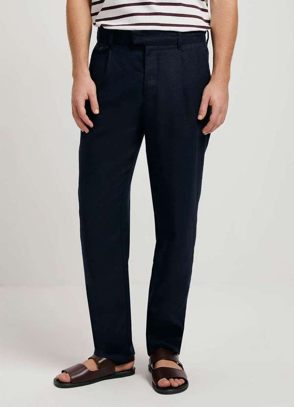 Hering - Calca Masculina Reta em Rami Azul 2