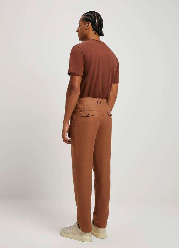 Hering - Calca Masculina Reta em Rami Marrom 3