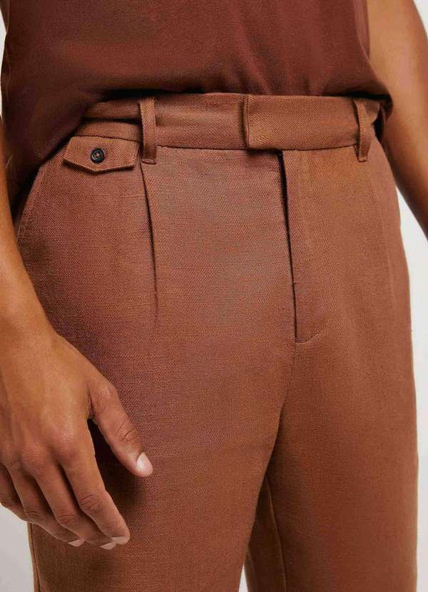 Hering - Calca Masculina Reta em Rami Marrom 4