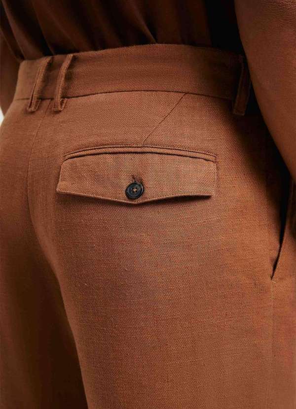 Hering - Calca Masculina Reta em Rami Marrom 5