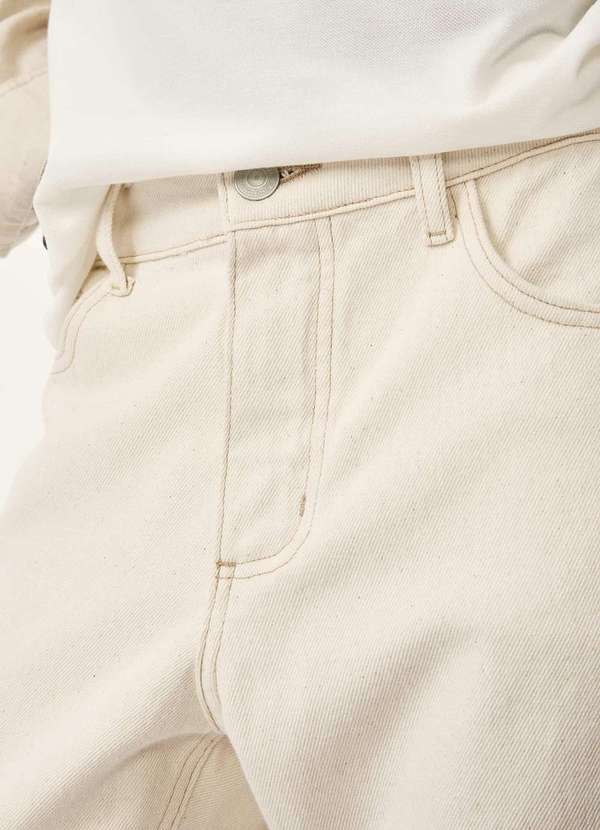 Hering - Calca Masculina Reta em Sarja Branco 2