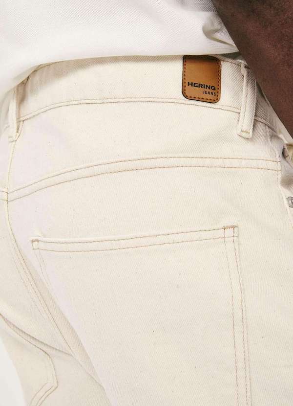 Hering - Calca Masculina Reta em Sarja Branco 5