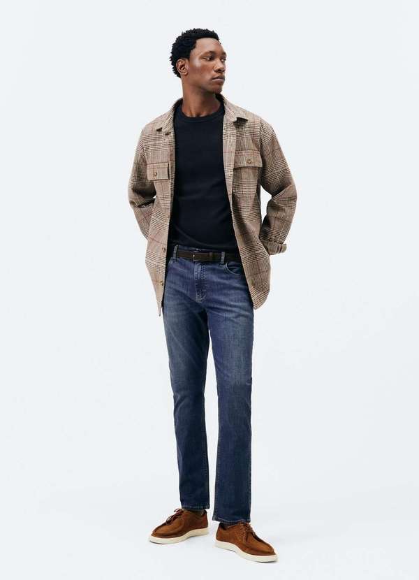 Hering - Calca Masculina Slim em Jeans T400 Azul