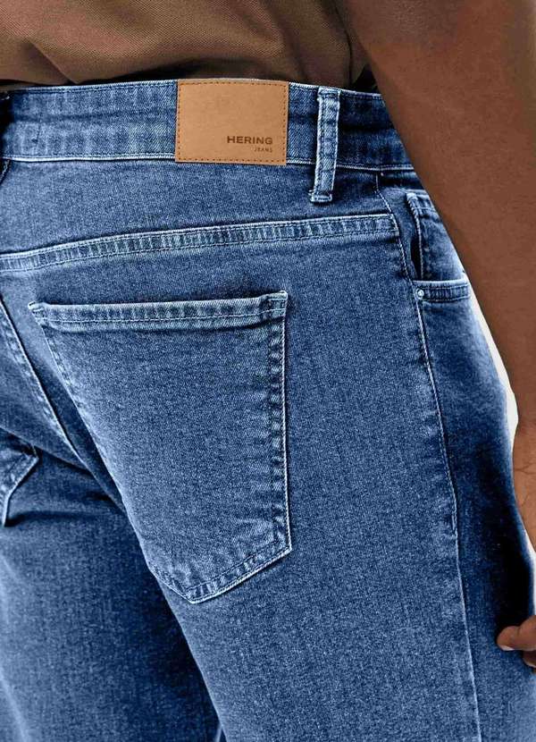 Hering - Calca Masculina Slim em Jeans Azul 5