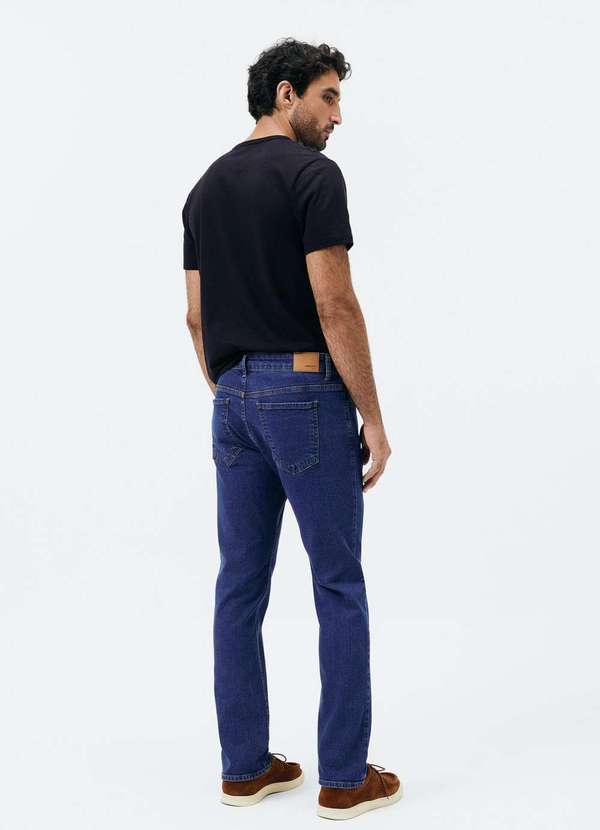 Hering - Calca Masculina Slim em Jeans Azul 3