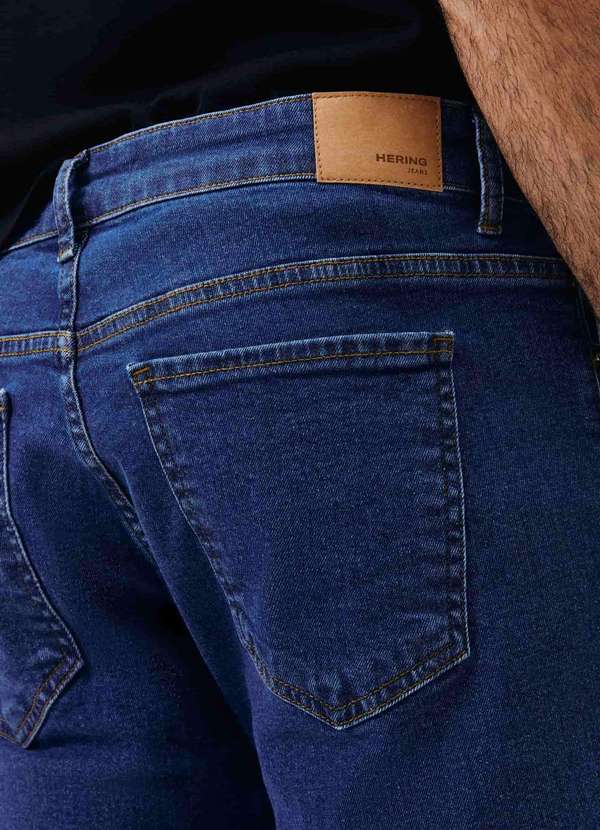 Hering - Calca Masculina Slim em Jeans Azul 5