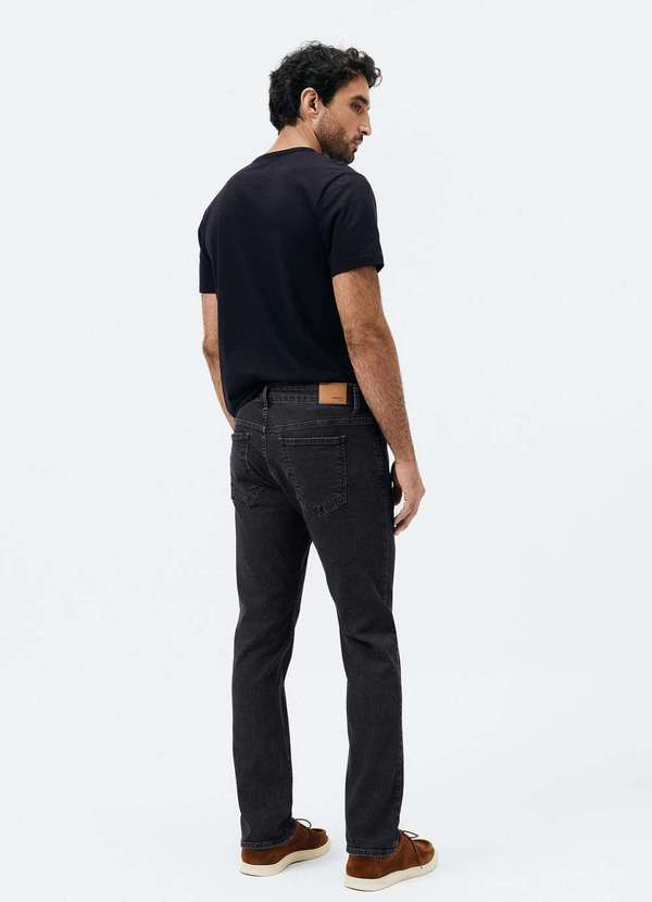 Hering - Calca Masculina Slim em Jeans Preto 3