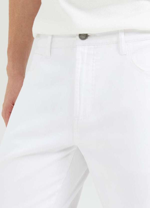Hering - Calca Masculina Slim em Sarja Branco 5