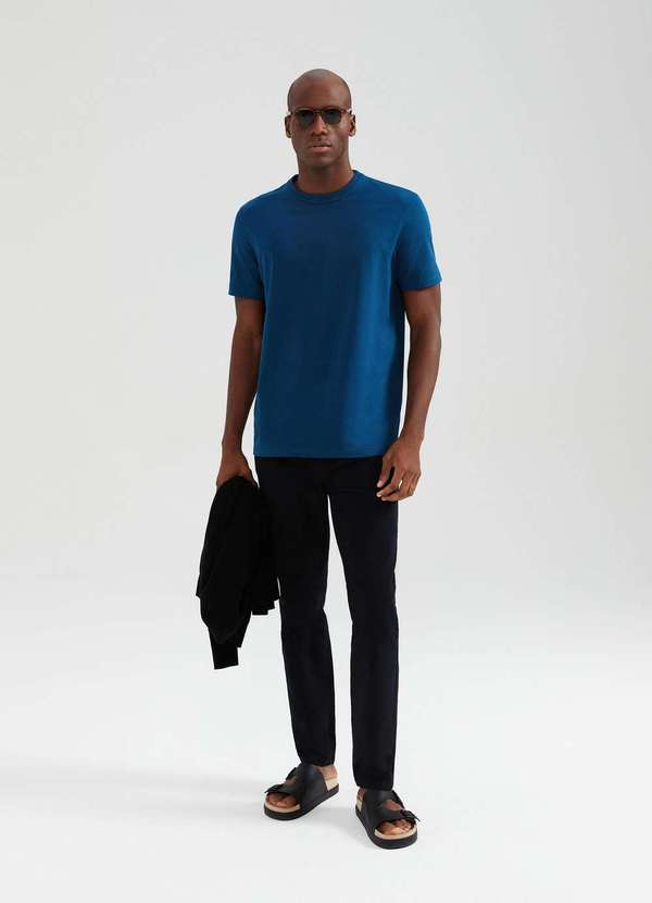 Hering - Calca Masculina Slim em Sarja Preto