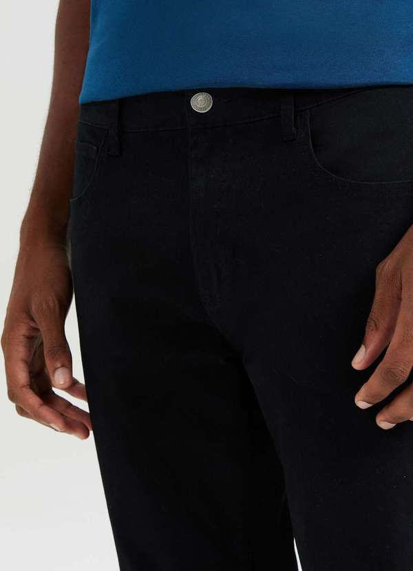 Hering - Calca Masculina Slim em Sarja Preto 4