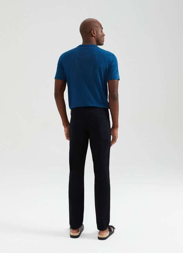 Hering - Calca Masculina Slim em Sarja Preto 5