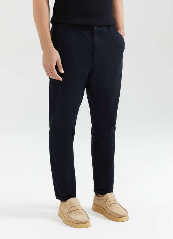 Hering - Calca Masculina Taper em Sarja com Linho Preto 2