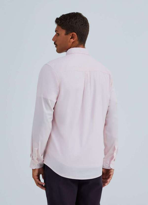 Hering - Camisa Basica Masculina Mangas Longas em Tecido Cinza 3