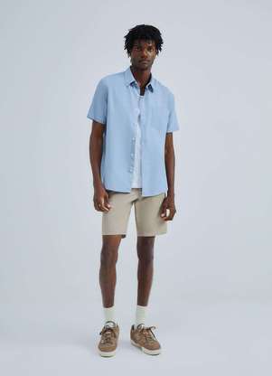 Hering - Camisa Masculina Manga Curta com Bolso - HERING