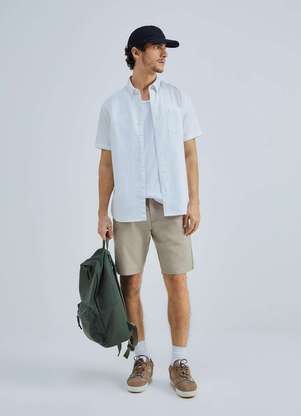 Hering - Camisa Masculina Manga Curta com Bolso - HERING