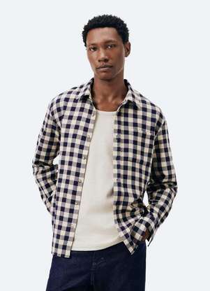 Hering - Camisa Masculina Regular em Fio Tinto Quadriculado - HERING
