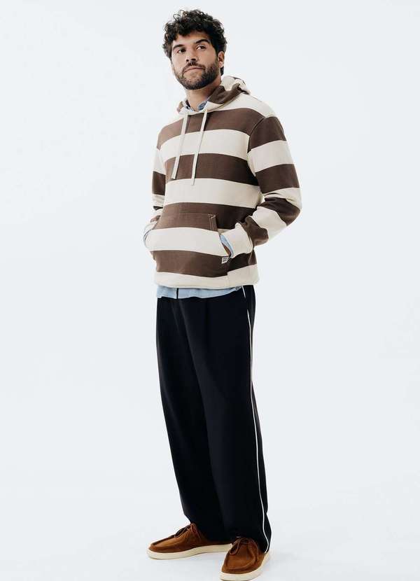 Hering - Camisa Masculina Regular em Jeans Azul 5