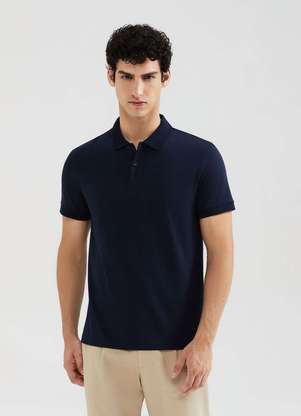 Hering - Camisa Polo Basica Masculina Manga Curta Pima - HERING