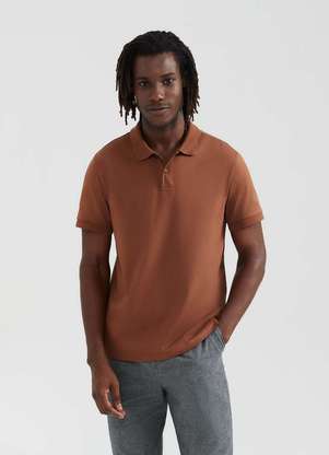 Hering - Camisa Polo Basica Masculina Manga Curta Pima - HERING