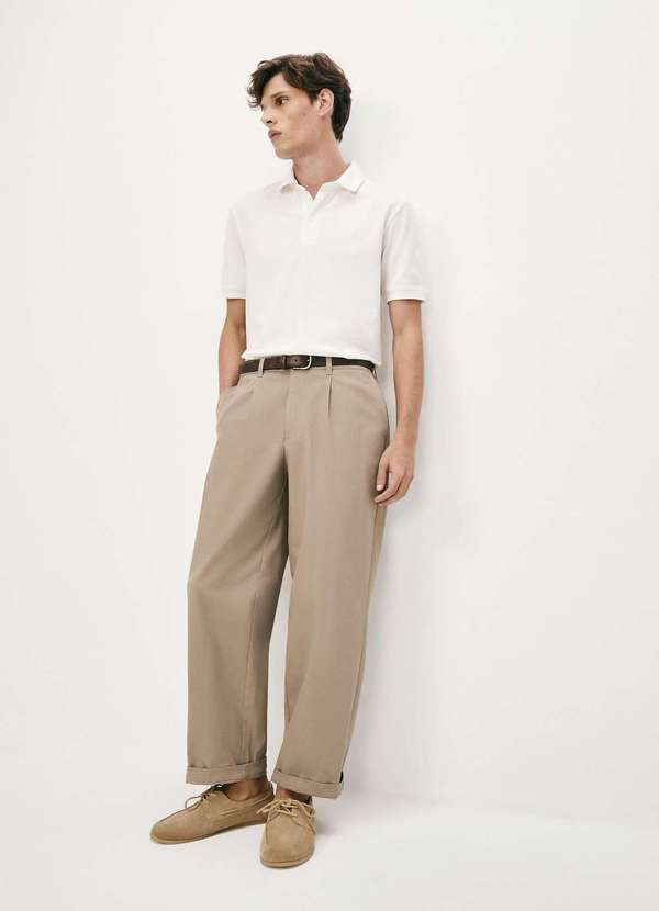 Hering - Camisa Polo Masculina em Piquet Pima Branco 2