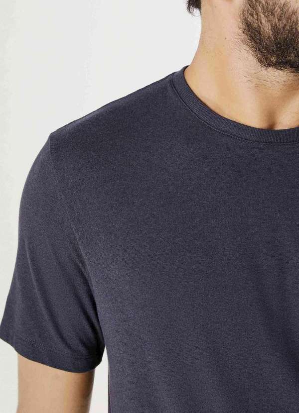 Hering - Camiseta Basica Manga Curta Masculina em Malha Azul 2