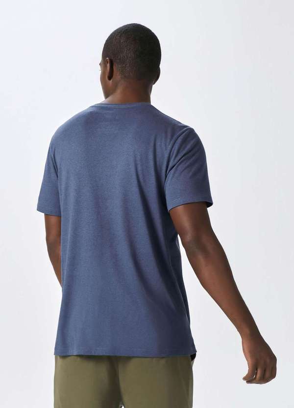Hering - Camiseta Basica Manga Curta Masculina em Malha Azul 3