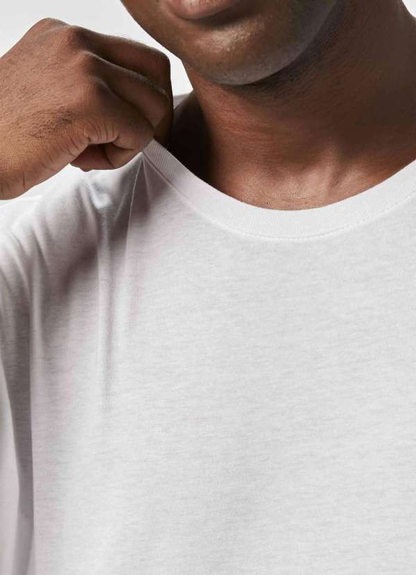 Hering - Camiseta Basica Manga Curta Masculina em Malha Branco 4