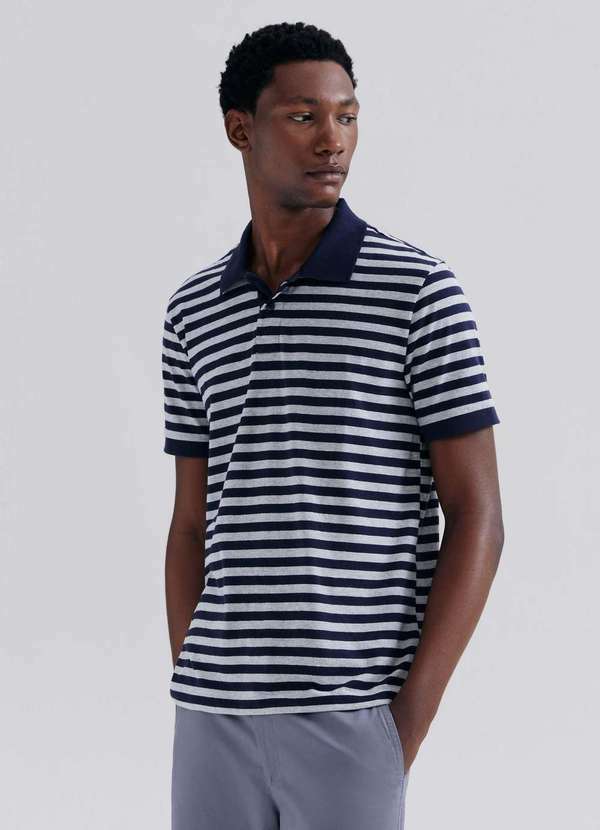 Hering - Kit 2 Camisas Polo Masculina Azul