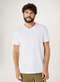 Hering - Camiseta Basica Masculina Manga Curta com Decote V World Verde - variação: Branco