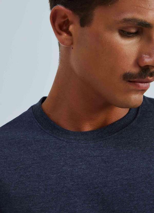 Hering - Camiseta Basica Masculina Manga Longa Comfort Super Cotton Cinza 2