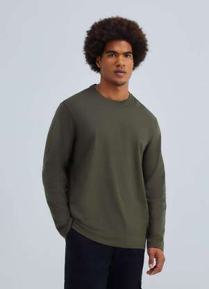 Hering - Camiseta Basica Masculina Manga Longa Comfort Super Cotton - HERING