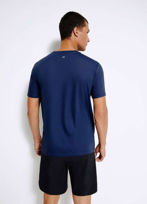 Hering - Camiseta Esportiva Basica Masculina Ultra Azul 3