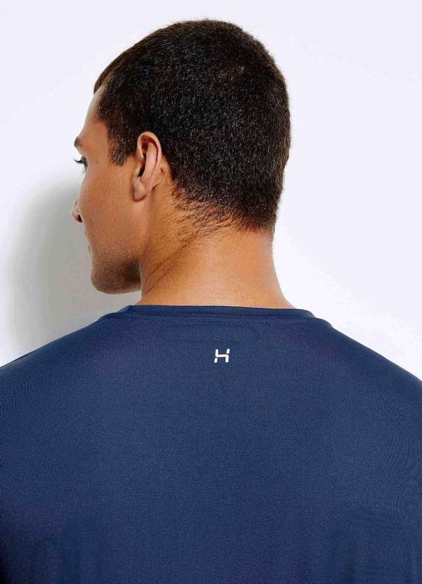 Hering - Camiseta Esportiva Basica Masculina Ultra Azul 4