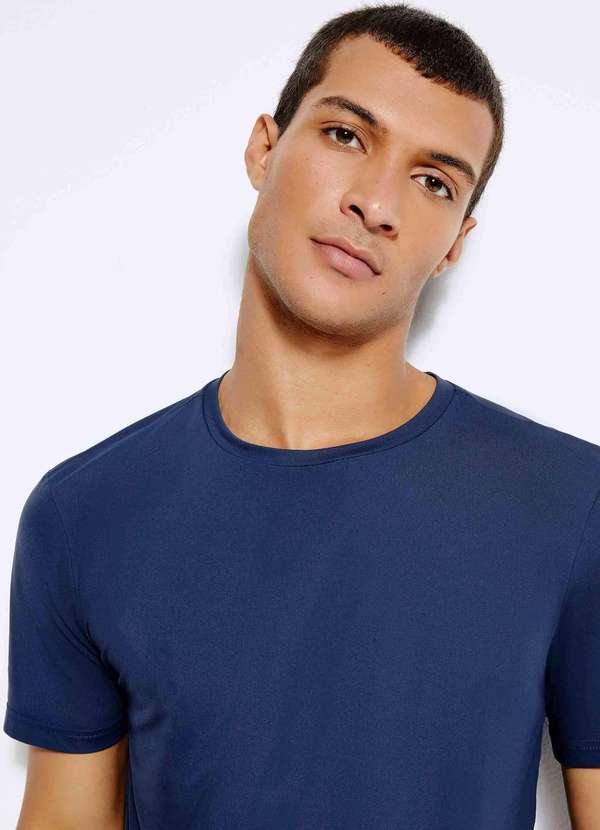 Hering - Camiseta Esportiva Basica Masculina Ultra Azul 5