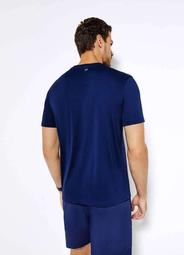 Hering - Camiseta Esportiva Masculina com Refletivo Azul 3