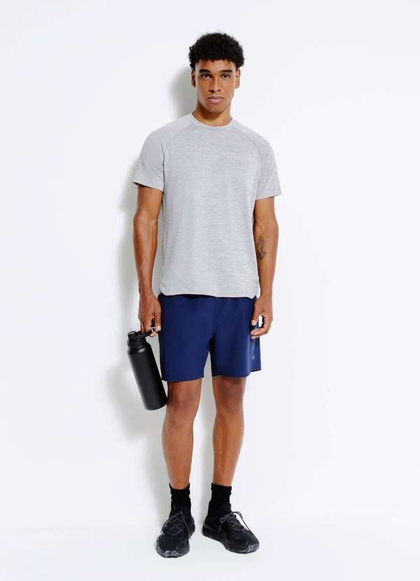 Hering - Camiseta Esportiva Masculina Secagem Rapida Cinza 4