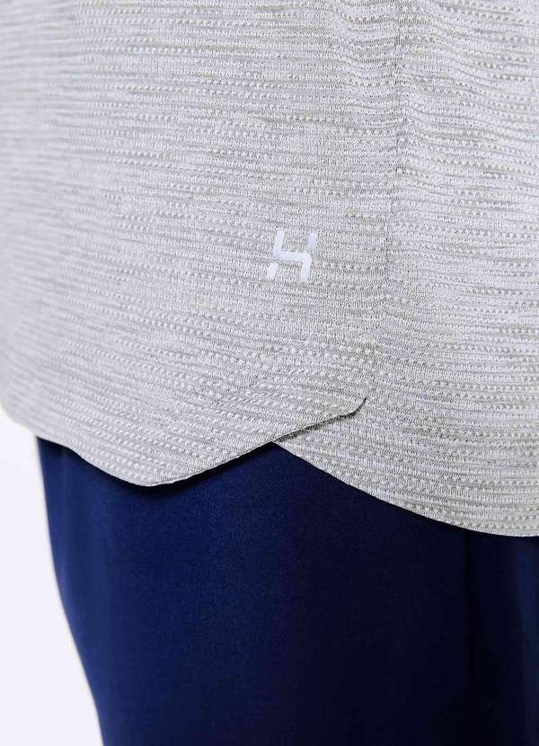 Hering - Camiseta Esportiva Masculina Secagem Rapida Cinza 5