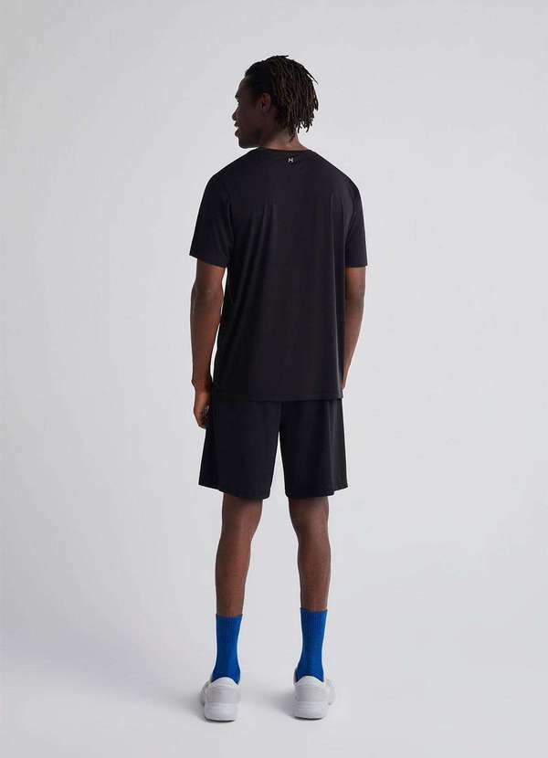 Hering - Camiseta Esportiva Masculina Texturizada Preto 6