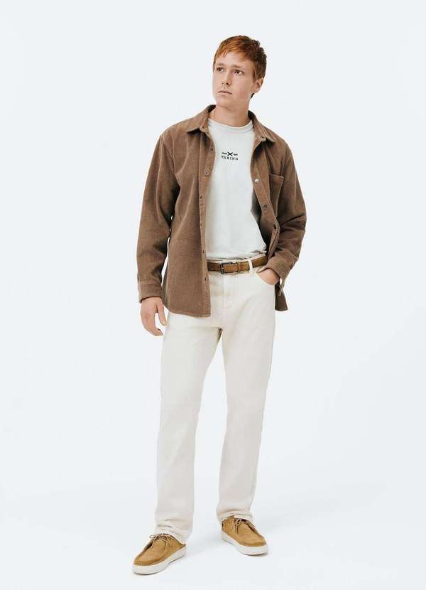 Hering - Camiseta Masculina Comfort Super Cotton Branco 4