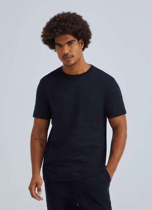Hering - Camiseta Masculina Manga Curta em Malha Texturizada - HERING