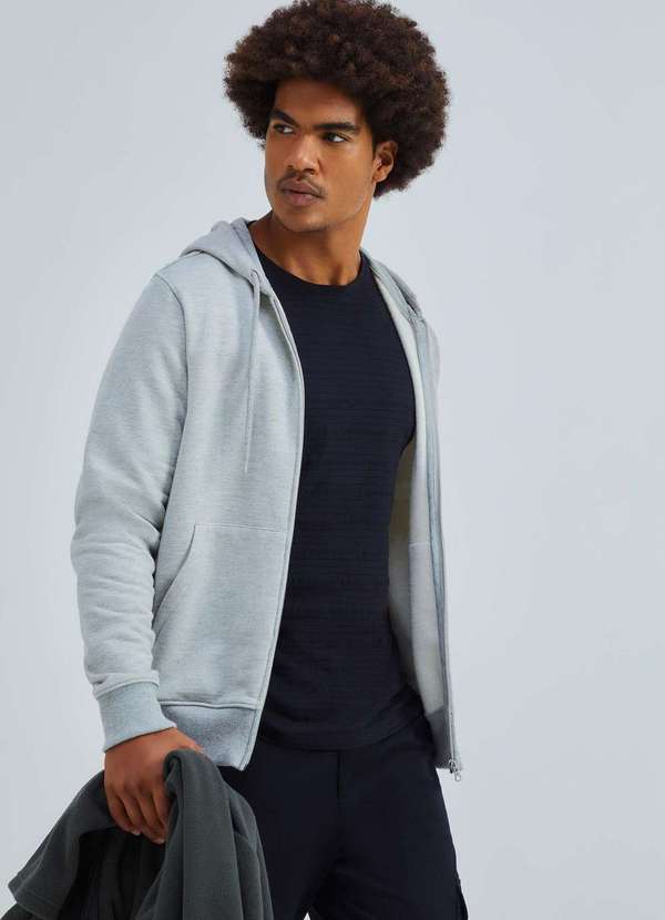 Hering - Camiseta Masculina Manga Curta em Malha Texturizada Preto 2