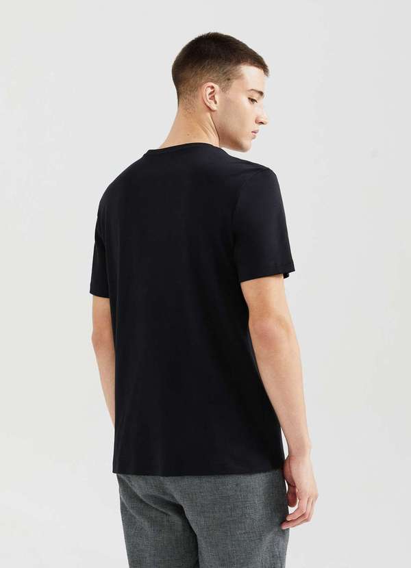 Hering - Camiseta Masculina Manga Curta Super Pima Preto 3