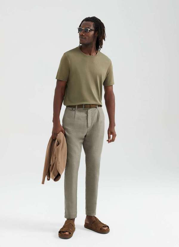 Hering - Camiseta Masculina Manga Curta Super Pima Verde 2