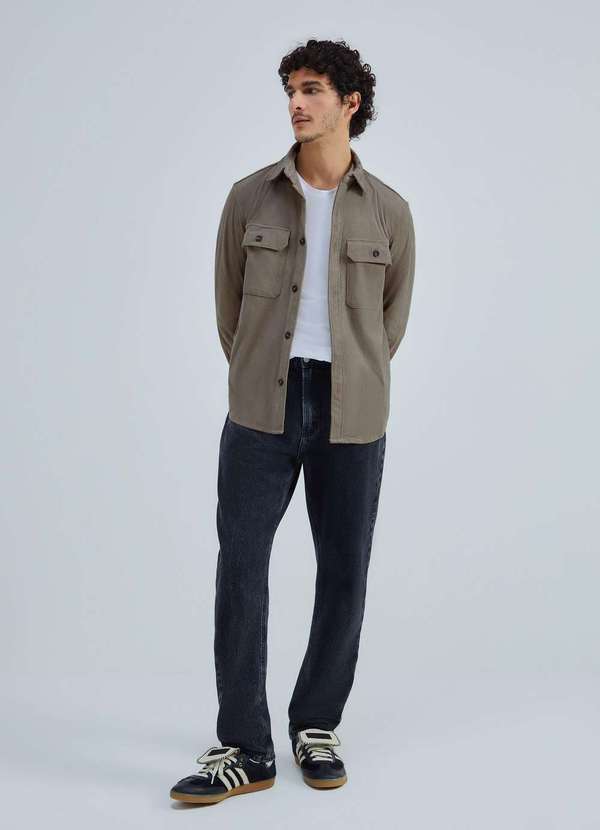 Hering - Camiseta Masculina Manga Longa Algodao Pima Branco 4