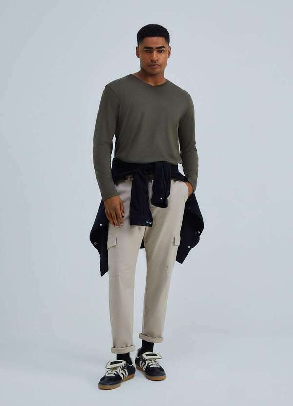 Hering - Camiseta Masculina Manga Longa World Verde 4