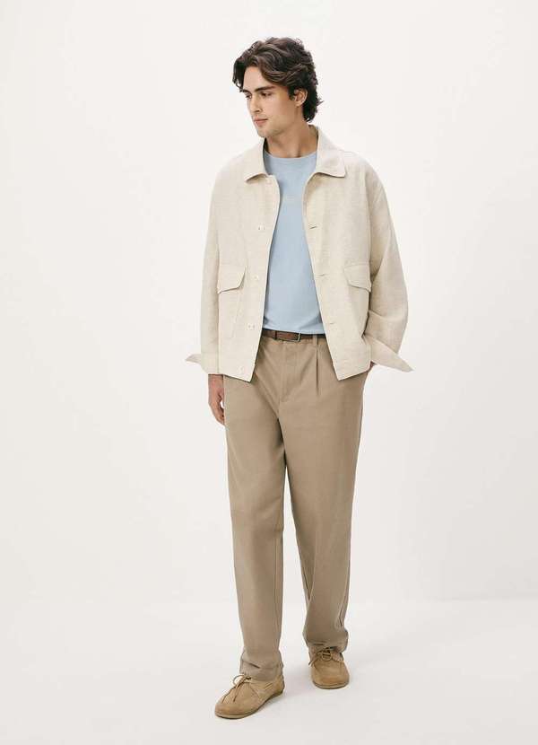 Hering - Camiseta Masculina Relaxed Estampada Azul 3