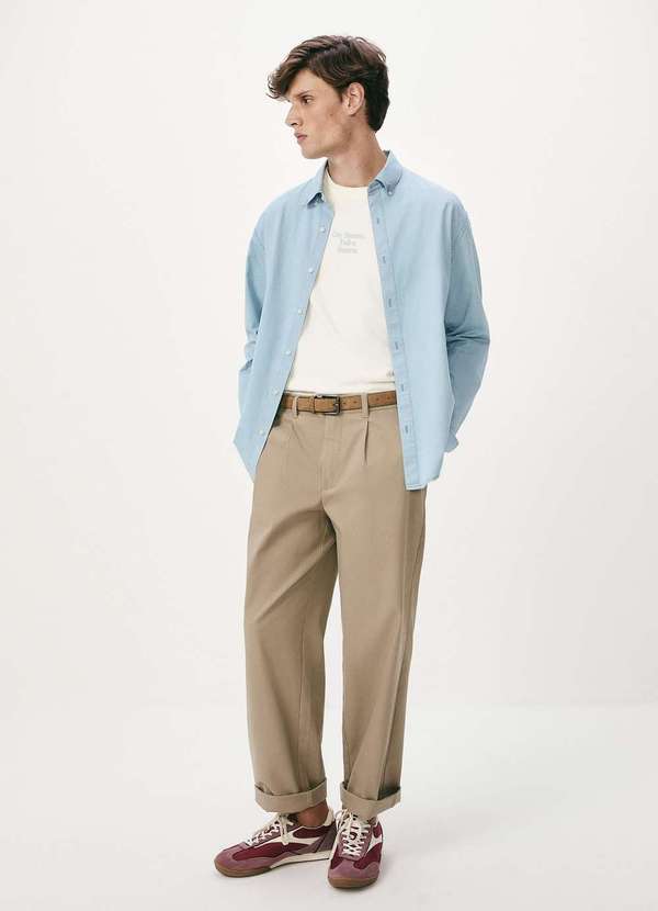 Hering - Camiseta Masculina Relaxed Estampada Nude 4